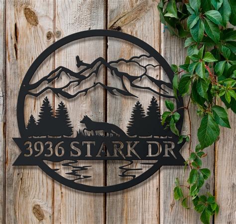 etsy metal outdoor house signs|customizable outdoor metal signs.